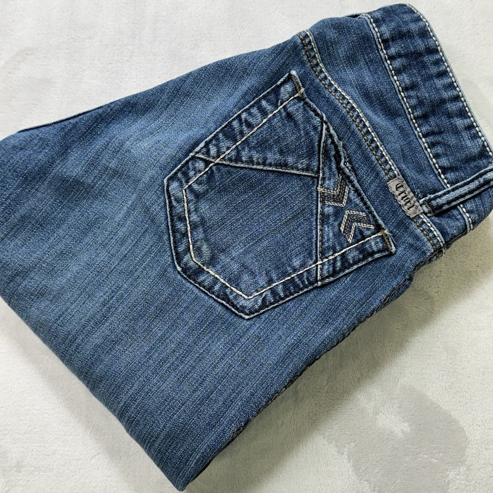 Cruel‎ Girl Abby Y2K Bootcut Jeans Women's 27 Embroidered Western Low Rise